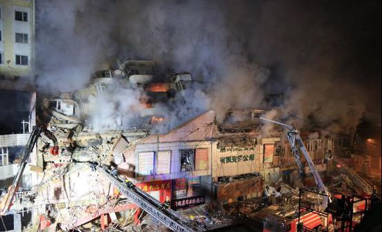 2015年1月2日，哈尔滨市北方南勋陶瓷大市场仓库火灾事故，共造成5名消防战士死亡，13人受伤。